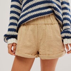Free People Solar Flare Baja Shorts | Size XS | Sand